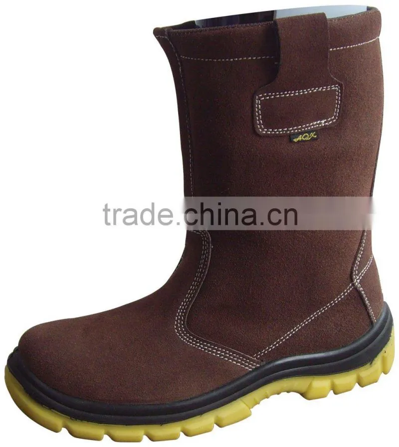 OEM Puncture proof and suede leather industry Safety boots