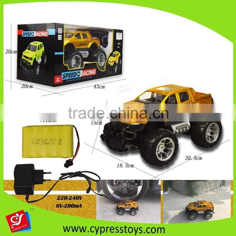 1:14 RC four function high speed scale model racing car battery included