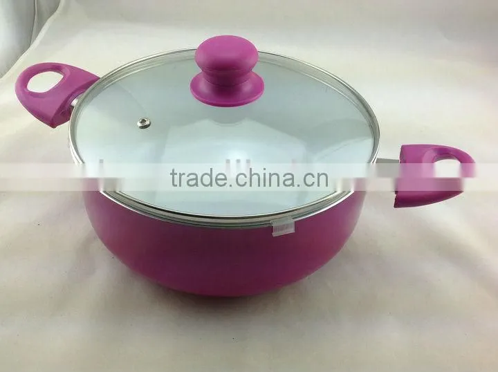 Hot Sale Aluminum Non-stick Press Cooking Pasta Pot Stock Milk Pot