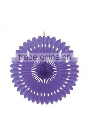 Hot!!!Chinese style purple paper fan ,light purple tissue fan for festival decoration