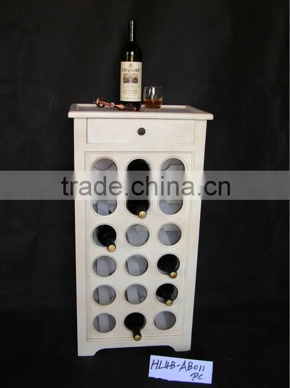 Multiple Shabby chic wood wine cabinet