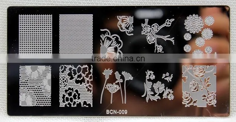 Nail DIY Tips Design Black Nail Art Image Printing Plate Polish Stamping Template low-priced