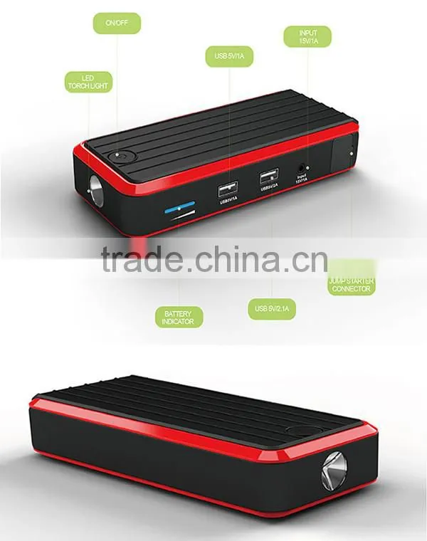 Canton Fair new design portable jump starter 12v jump starter mini jump starter