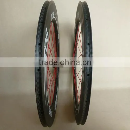 23mm Wide U Shape Tubular Carbon Wheels 88mm Bicycle Wheelset ruedas carbono