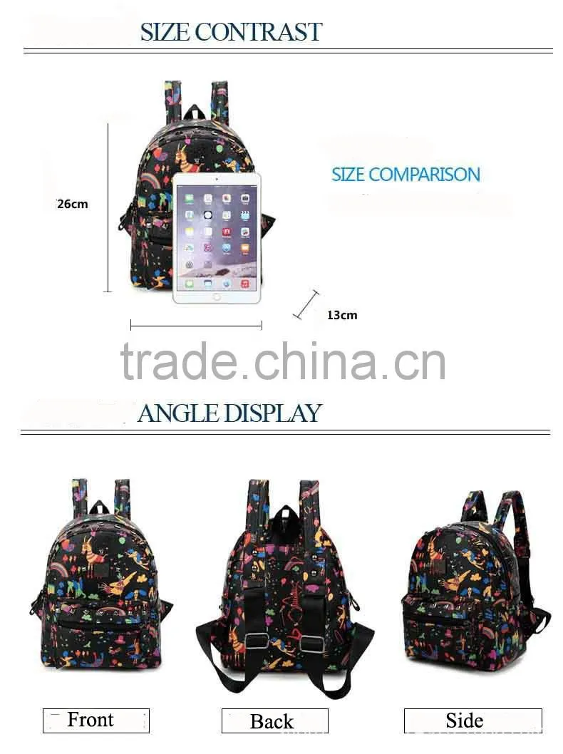 China suppliers wholesale custom deer design 3D print backpacks