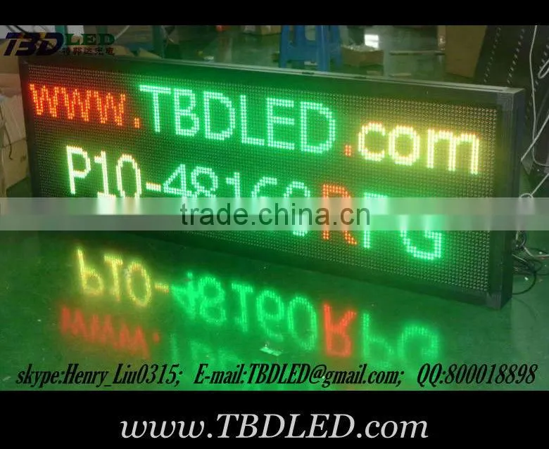 P10 Factory supply high quality full color led display sign