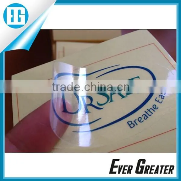Custom clear vinyl sticker, transparent stickers DIE CUT WINDOW STICKER custom die cut pvc sticker