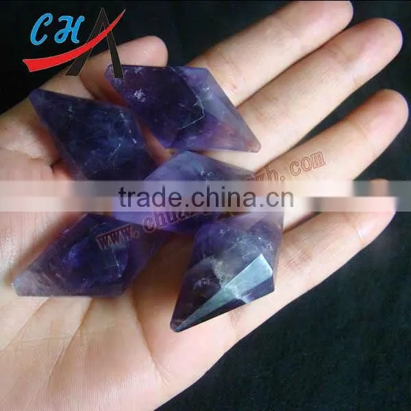 Natural Crystal /Amethyst / Rose quartz Chakras Pendulum