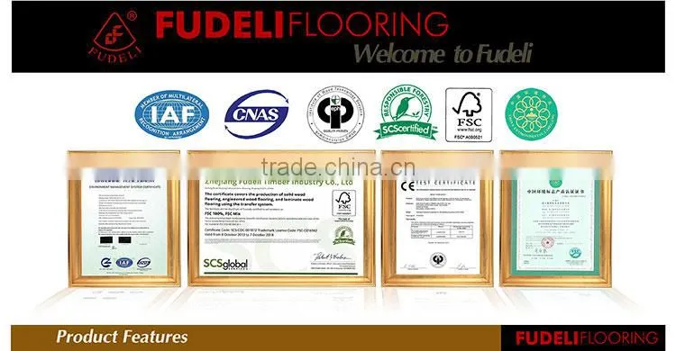 Formaldehyde E1 grade SCS Certified Luxury wood floor engineered