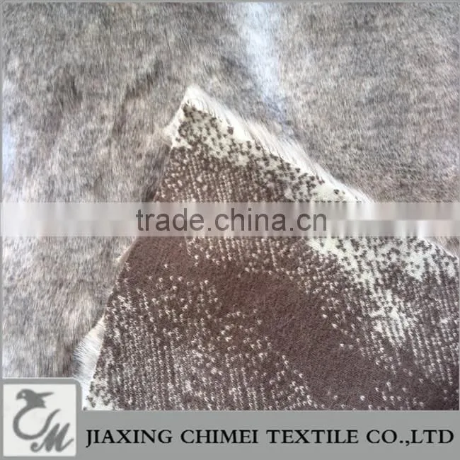 pile length 25mm two color jacquard faux fur tip-dyed faux fur
