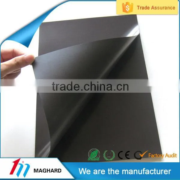 China Mainland Factory Anisotropic rubber magnet sheet with adhesive back