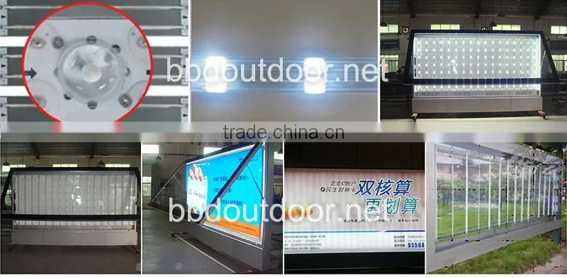 Eco-friendly steel led lightting large size outdoor led advertising panel