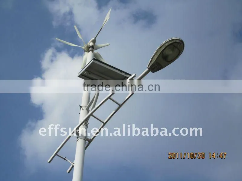 Effsun wind solar hybrid solar street home system 60w