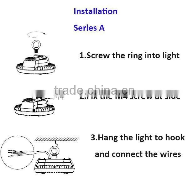 5 years warranty Samsung leds 100W led high bay light with meanwell driver