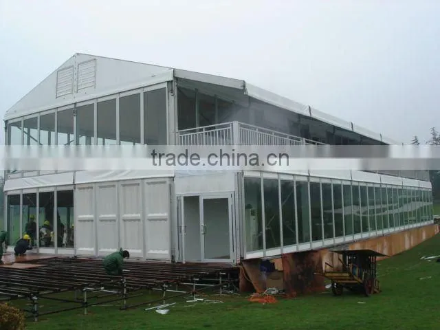 double deck event tent for public food party