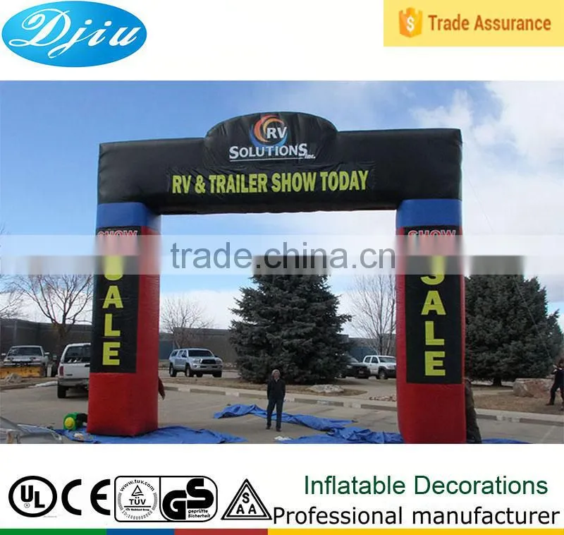 DJ-GM-37 china supply cheap new style advertising sales promotion inflatable arch/archway/arch door