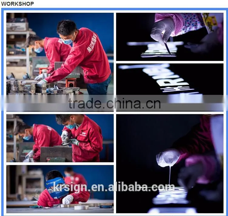 LED backlit stainless steel Letter sign 3D letter signs