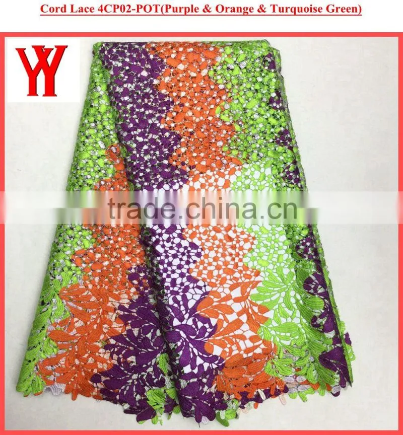 Hot selling african embroidery lace cord lace fabric supplier indian fabric wholesale
