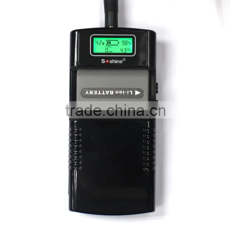 Li-Ion 3.7V/7.4V battery LCD Universal Charger for Digital Cameras and Camcorders portable battery charger