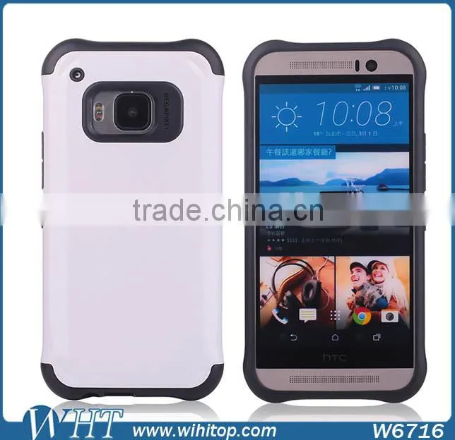 2 in 1 Hybrid Armor Protective Case for HTC One M9, for HTC One M9 Armor Case New Products