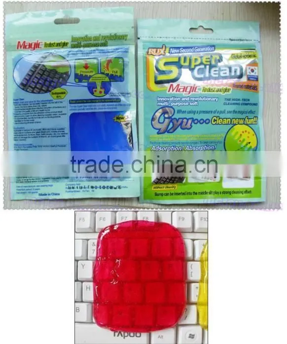 Bag packing office key board clening slime limpiza para teclado