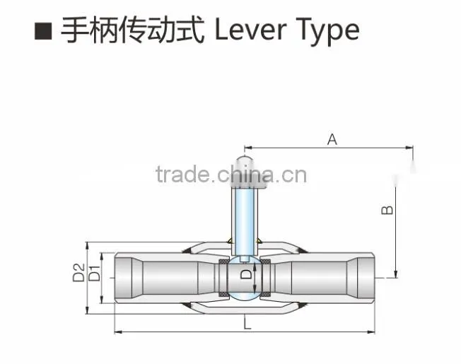 fully welded ball valve with both threaded end and welding end , threadweld ball valve