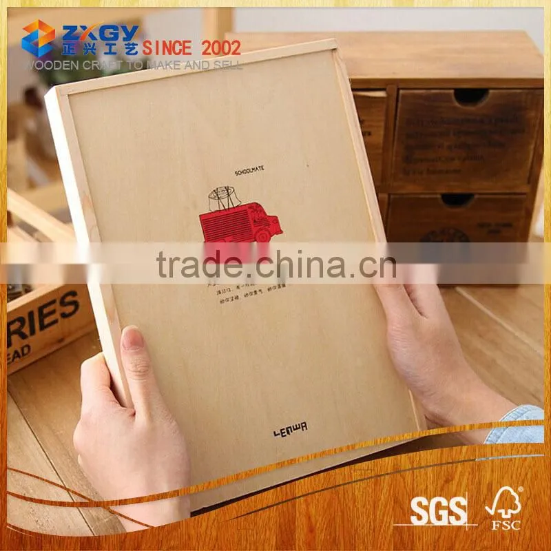Natural Wood Drawer Box, Real Wood Box Drawer