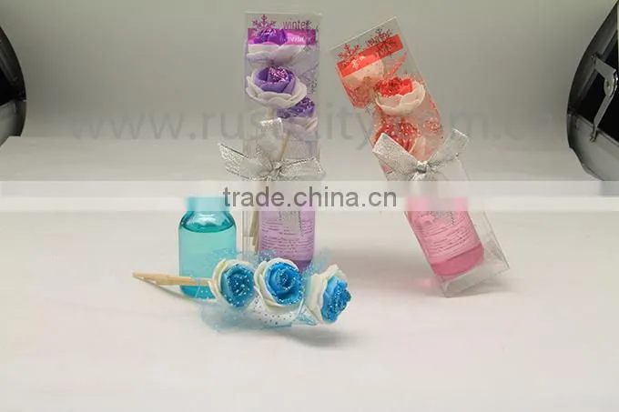 Aroma diffuser set with gift box flower reed diffuser