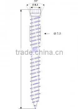 Window Frame Screw Cylinder Head (ZYL)