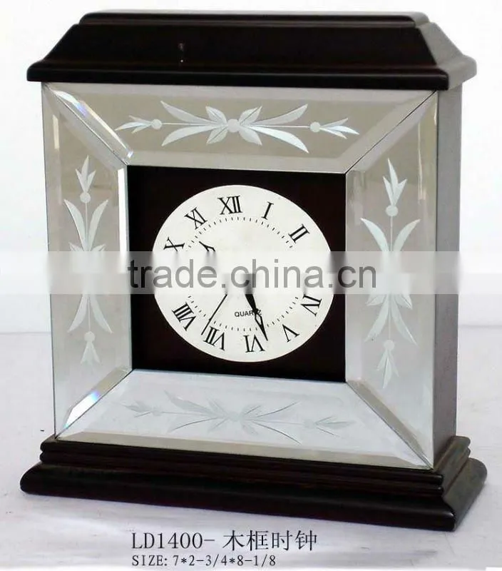 Handmade Antiqued Jewelry Box Etched Glass