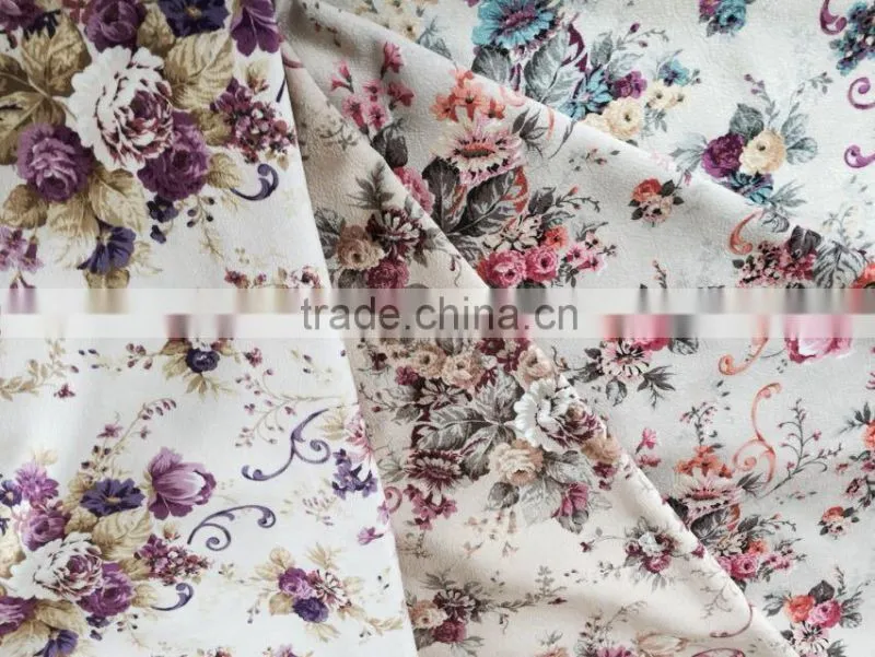 tricot knitting printing hometextile fabric