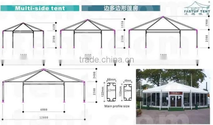 Multi-side Marquee Tent for Exhibition