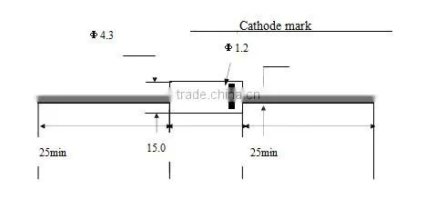 high pressure trigger epoxy package rectification for microwave oven diode