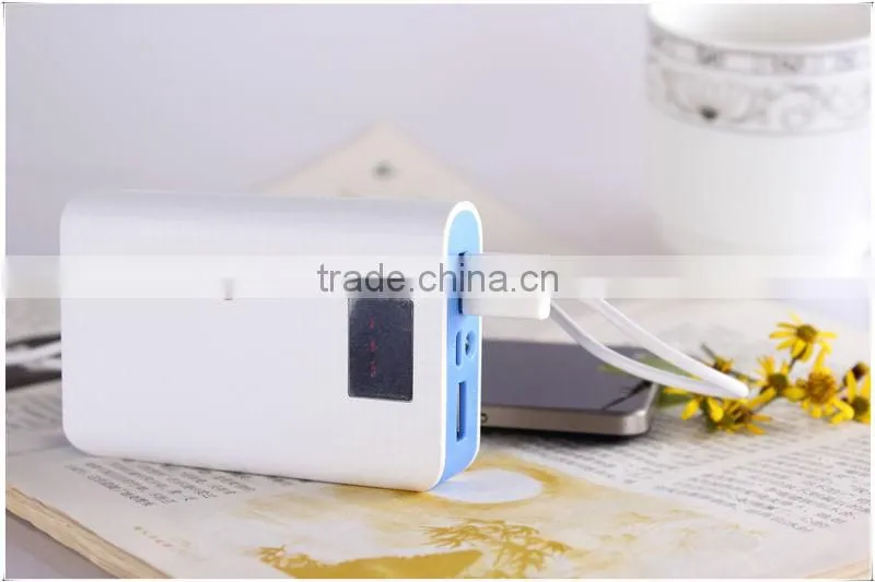 LED light 8400mah with flashlight unique power bank for camcorder