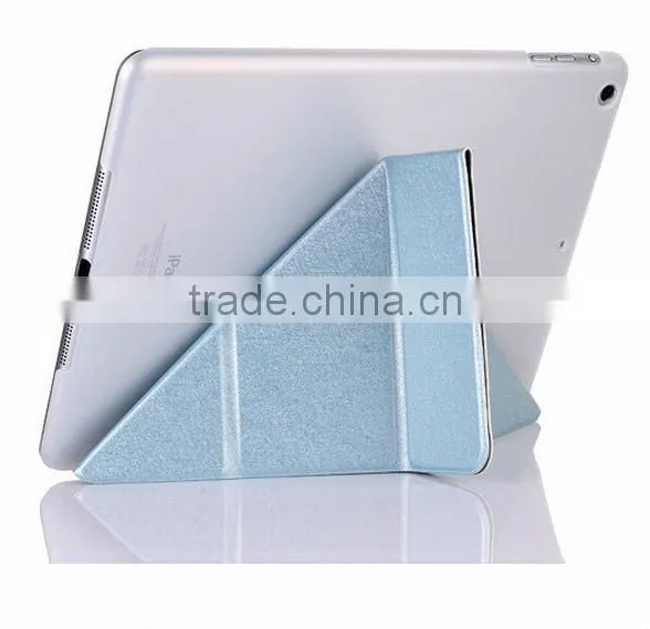 Pu leather three folder Transformers case for tablet For ipad air case D0107