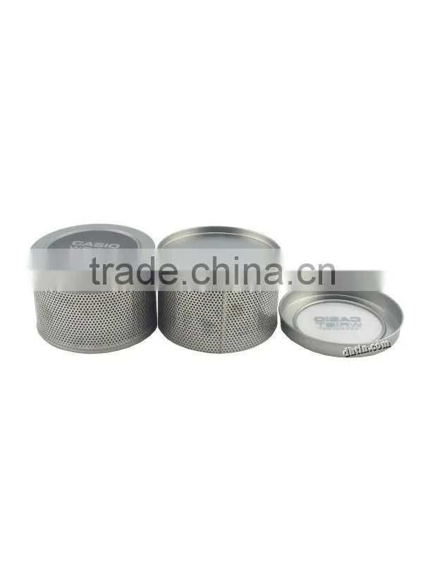 watch tin, wristwatch box, mesh tin can