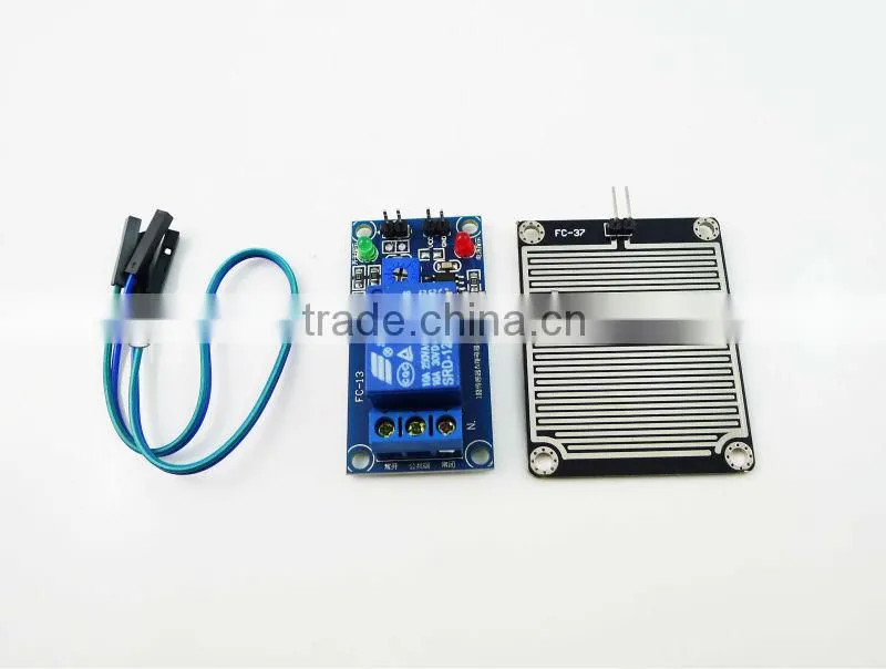 For Arduino robot kit DC 12V Rain water sensor Control Module