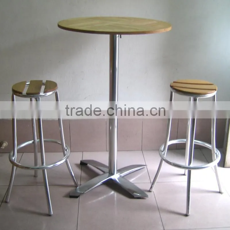 used high top aluminum wooden bar furniture YPB015 F8H3A