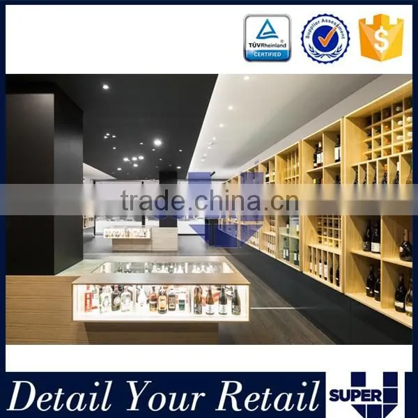 customized wine newly shopfitting decoration for wine shop