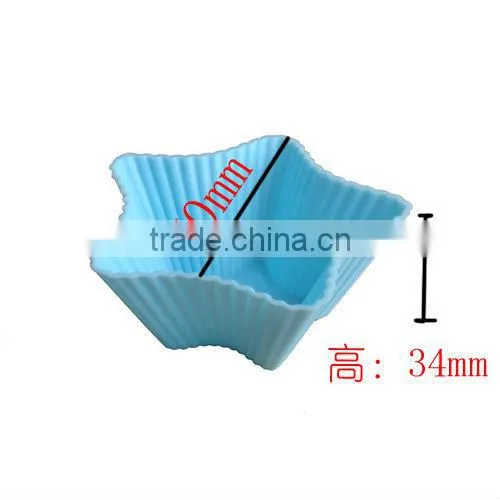 Hot Wholesale Star Shaped Silicone Cake Mould for Baking