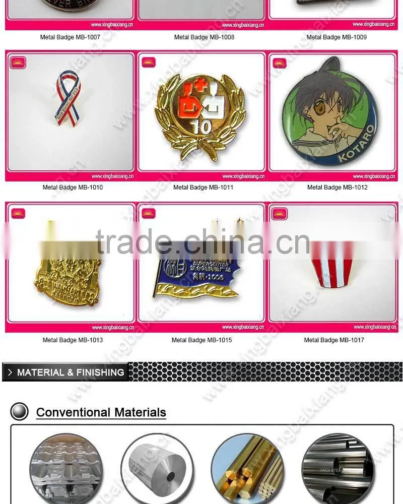 high quality hard enamel badge,custom lapel pin badge maker