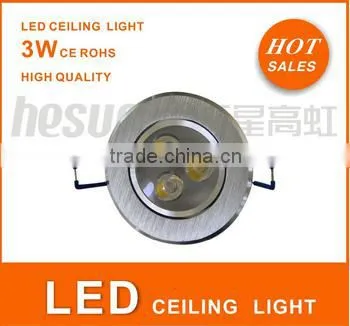 luminum 3w led downlight 1w high power *3 energy saving