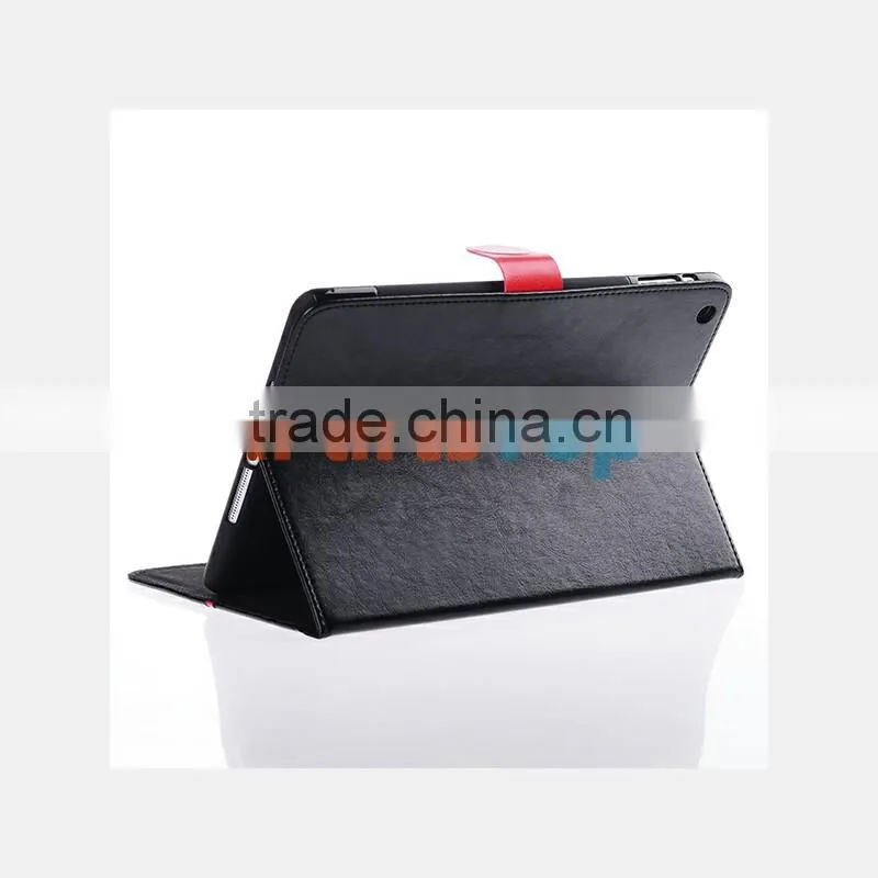 Wholesale Colored Leather Case For iPad 2 3 4 Flip Cover TPU Protective Book Case