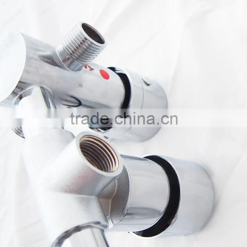 Hotel use in-wall thermostatic shower diverter valve with 4 outlet
