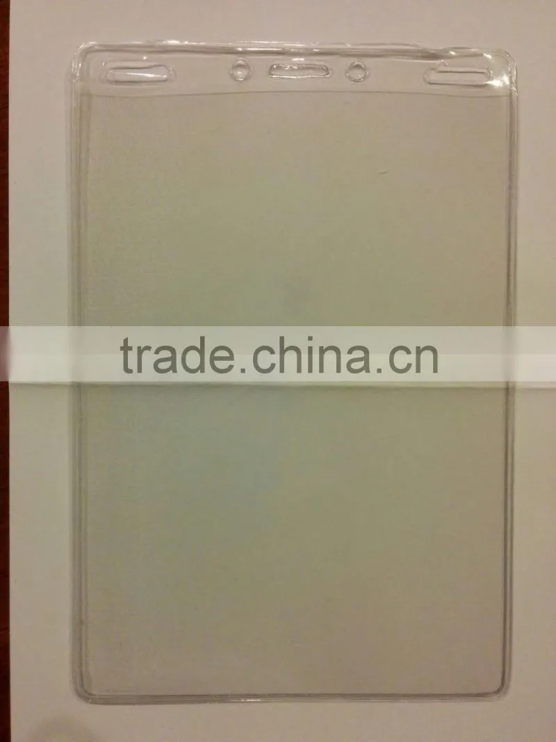 China Alibaba supplier custom made Rigid , Soft Clear PVC Pocket Holder