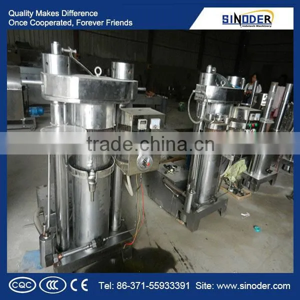 Stainless steel hydraulic sesame oil press machine/ oil expeller /hydraulic oil press with high effciency