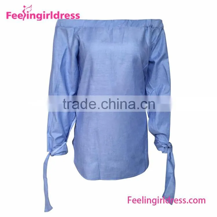 2016 New fashionable cutting blouse patch work designs