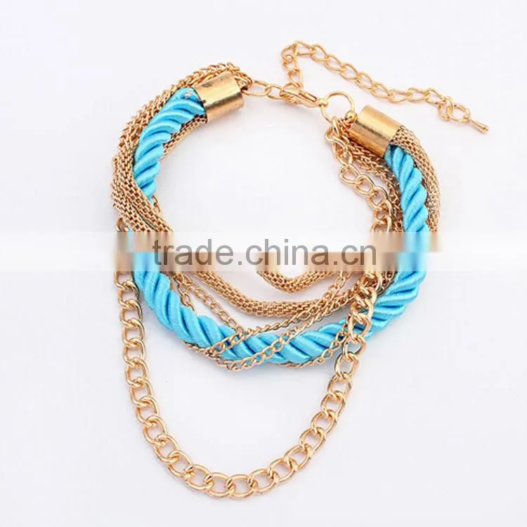 >>>2015 hot sale European American style bracelets fashion women bracelet handmade multilayer bracelet