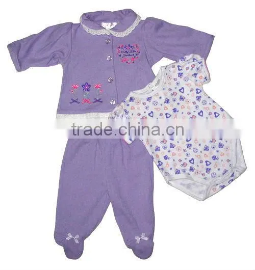 100% Cotton Interlock Baby Winter Set