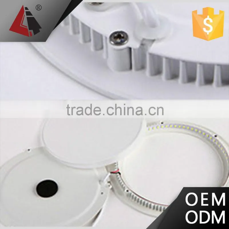Hot sale ultrathin flat recessed round LED panel light LED round light